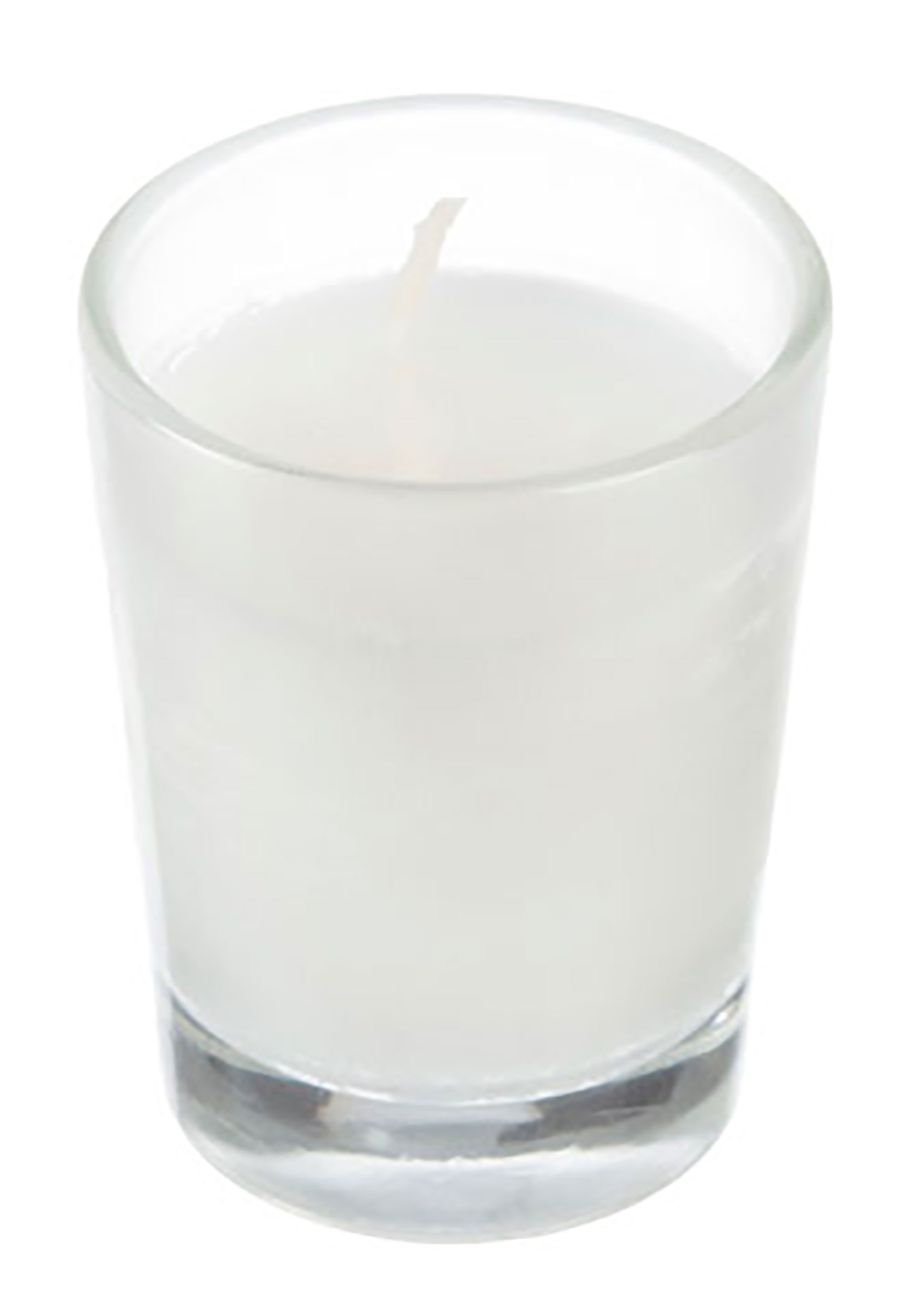 White Party Light Unscented Candles, Set Of 6