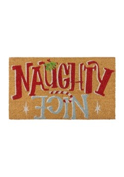 Naughty Nice Christmas Doormat