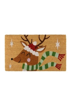 Festive Reindeer Christmas Doormat