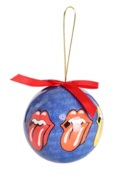 Rolling Stones Tongue Logo Christmas Ornament