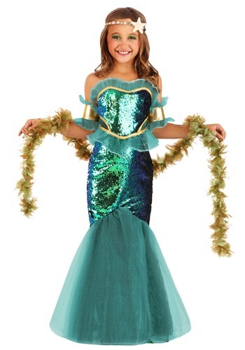 Girls Sea Siren Costume
