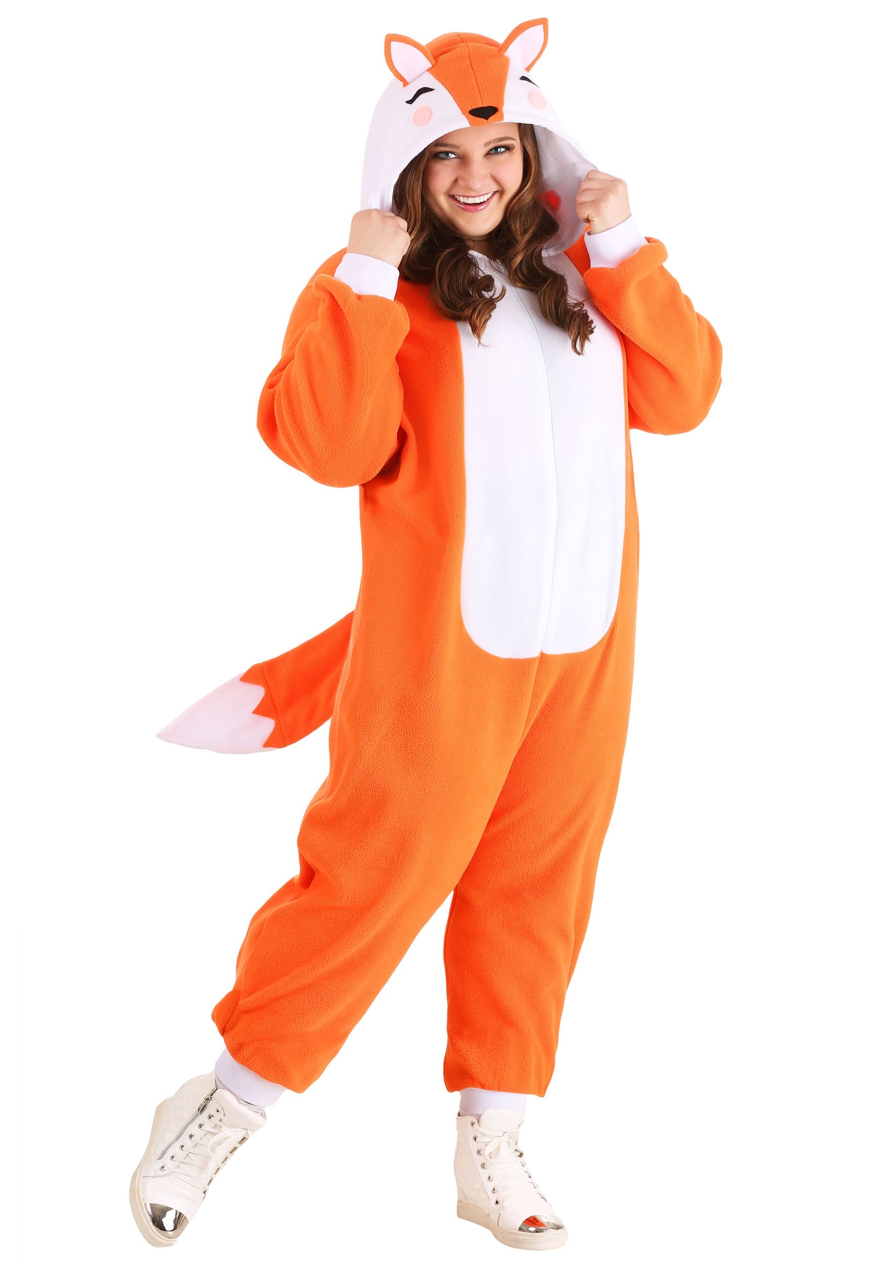 Plus Size Adult Cozy Fox Costume