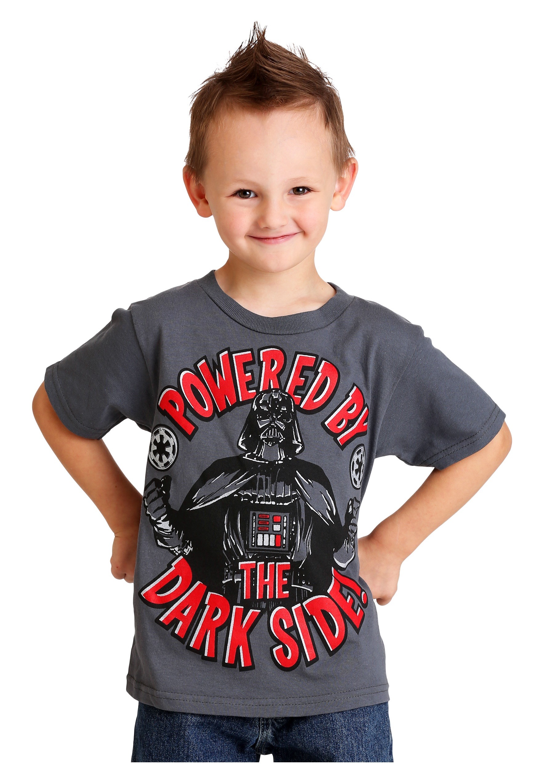 Boys Star Wars Darth Vader Powered By the Dark Side T-Shirt