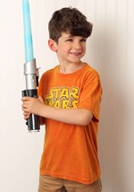 Boys Star Wars Logo Orange Burnout TShirt alt 1