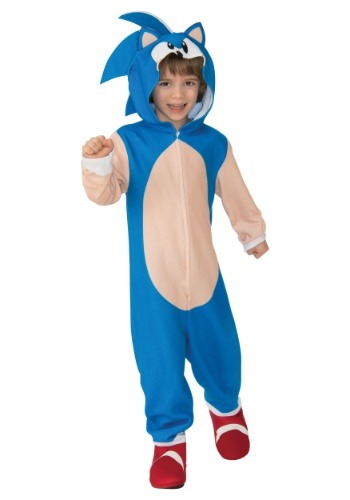 Child Sonic The Hedgehog Hooded Costume