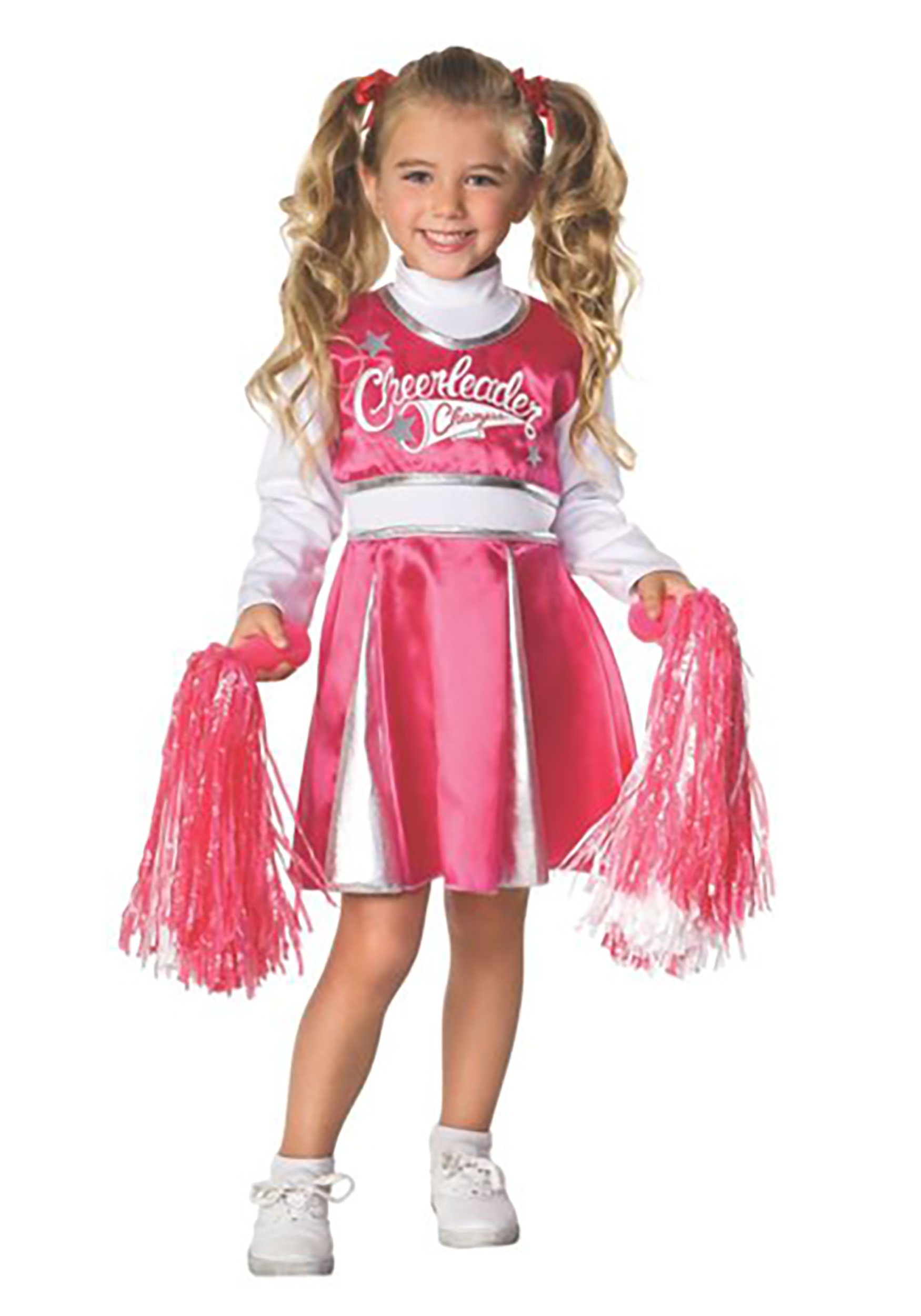 Kid's Pink Cheerleader Champ Costume , Cheerleader Costumes