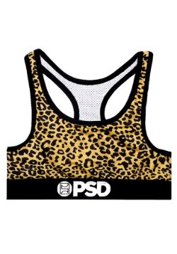 PSD Underwear Cheetah Yellow Womens Sports Bra