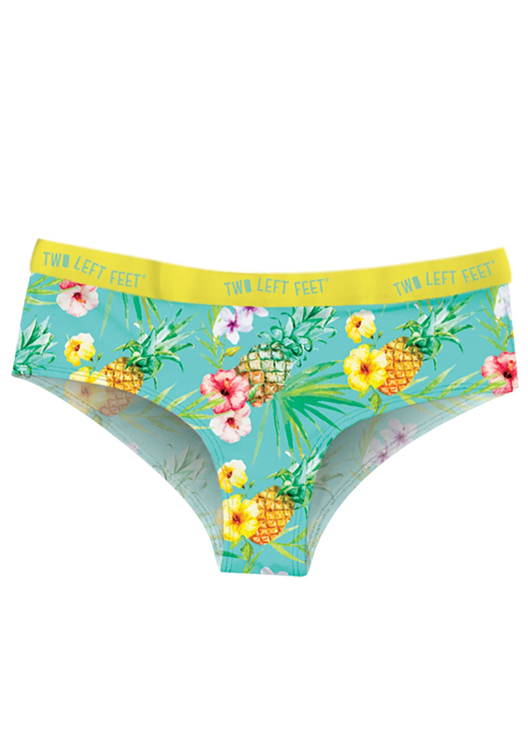 Two Left Feet Island Paradise Tropical Print Womens Hipster Underwear