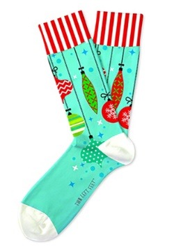 Two Left Feet Trim A Tree Christmas Ornament Adult Socks