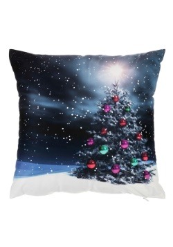 Moonlight Christmas Tree 16" Pillow w/ LED Lights