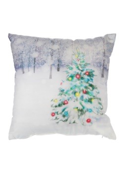 It's a White Christmas 16" Pillow with LED Lights