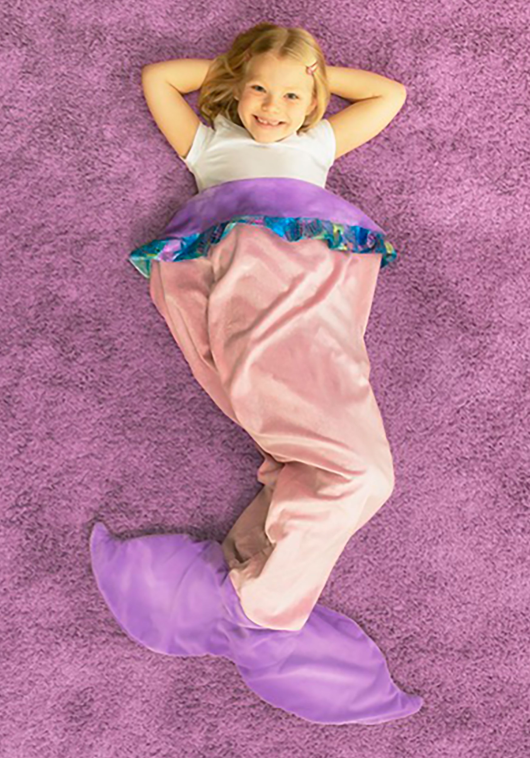 Kids Mermaid Tail Blanket