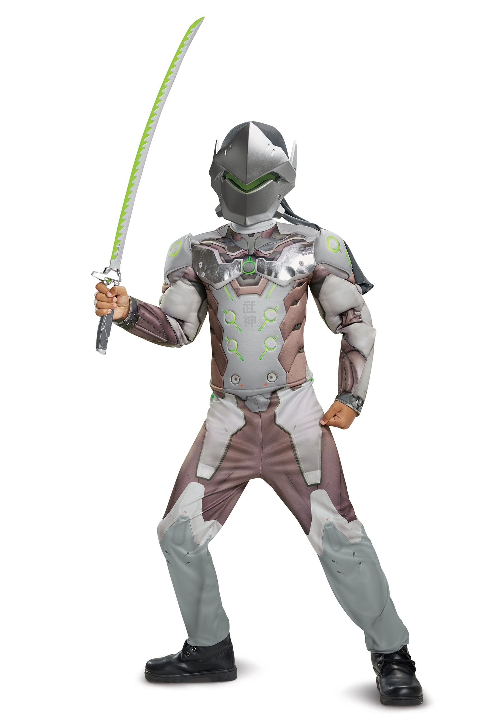 Boys Overwatch Genji Classic Muscle Costume
