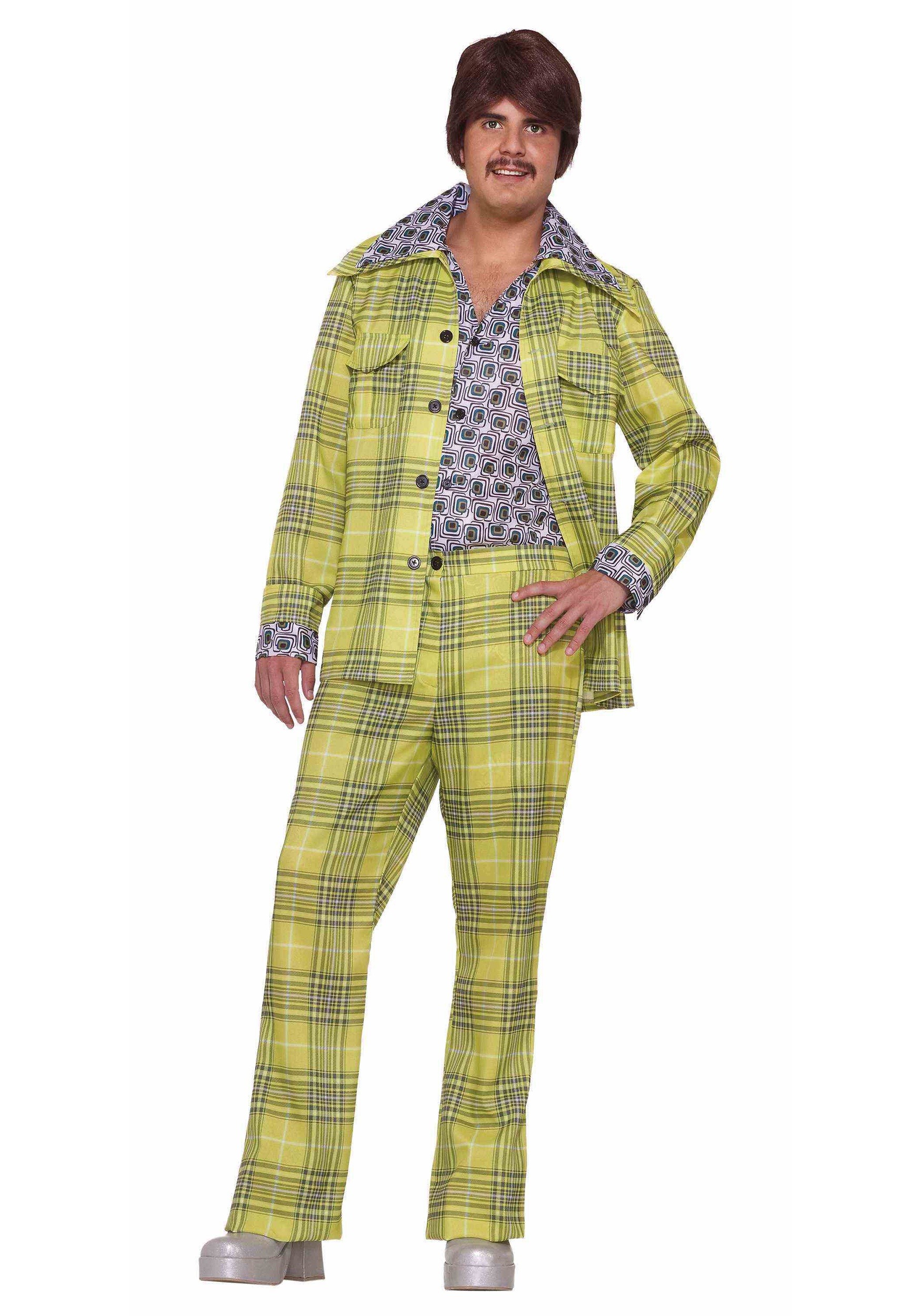 mens polyester leisure suit