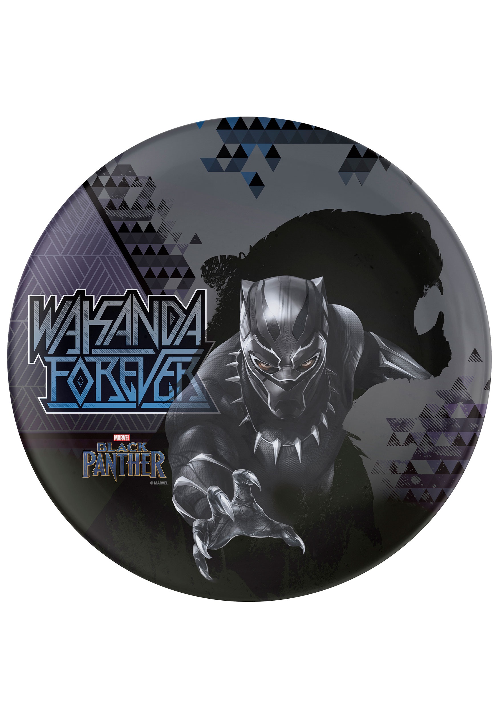 Black Panther Wakanda Forever Melamine 10in Plate