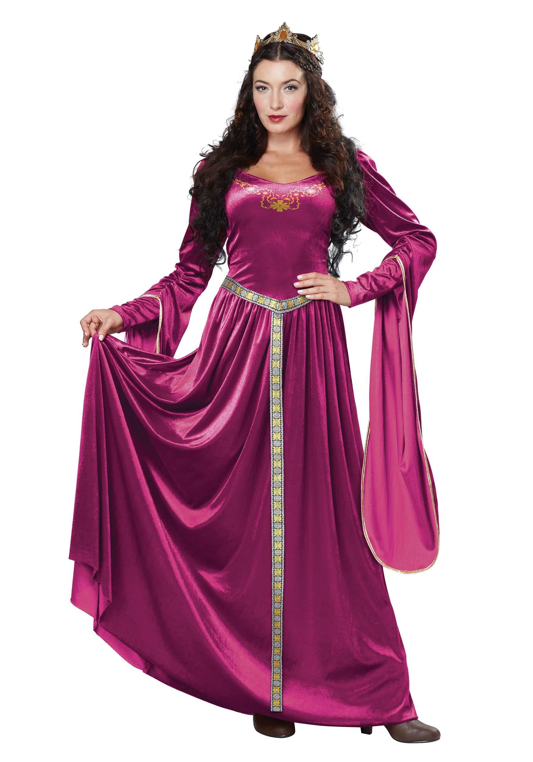 Lady Guinevere Costume Dress for Women