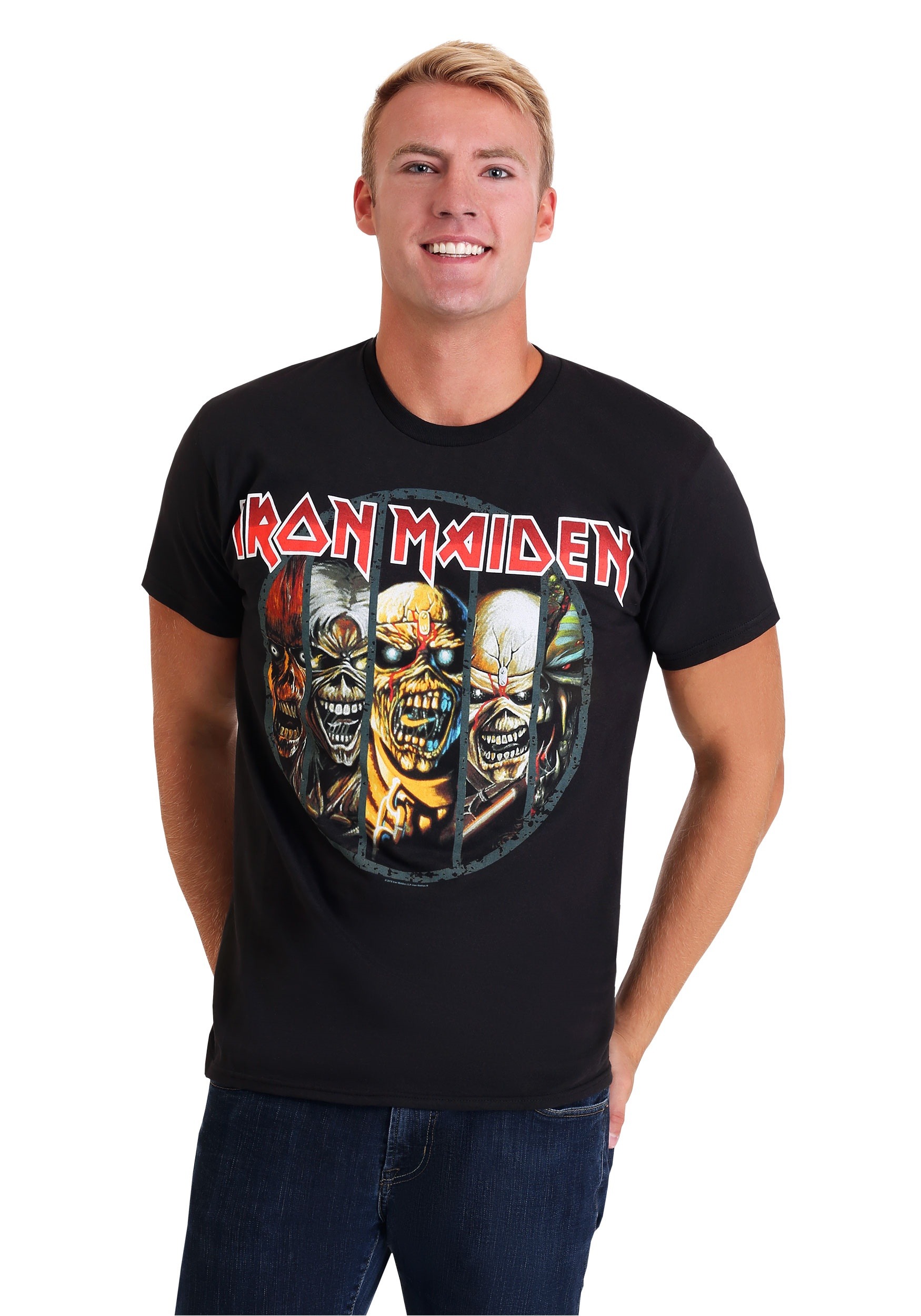 Iron Maiden Eddie Evolution Black Mens T-Shirt