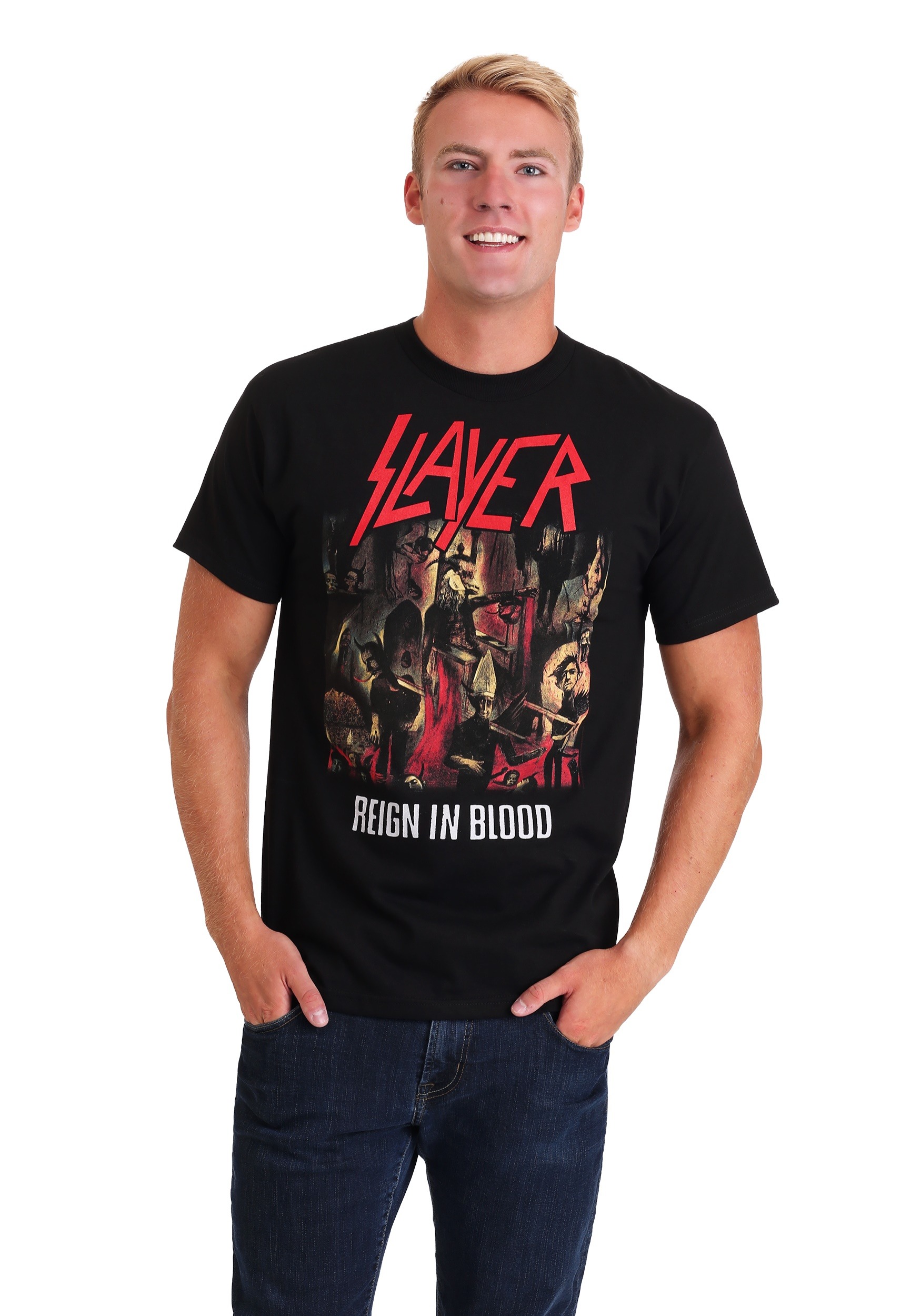 Slayer Reign In Blood Black Mens T-Shirt
