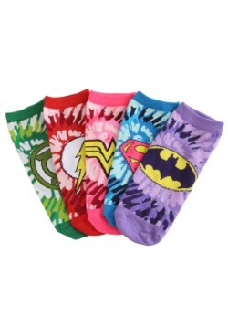 Womens Tye Dye DC Comic Justice League 5 Pair Lowcut Socks