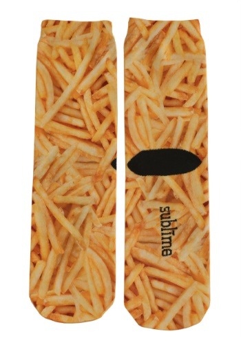French Fries Adult Crew Socks