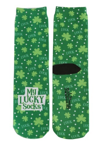 Saint Patrick's Day Lucky Adult Crew Socks