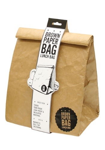 Insulated Brown Paper Lunch Bag