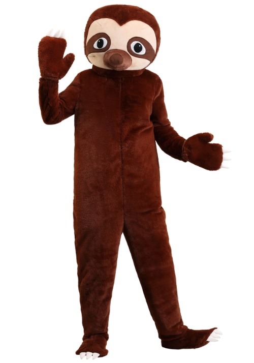 Adult Plus Size Cozy Sloth Costume