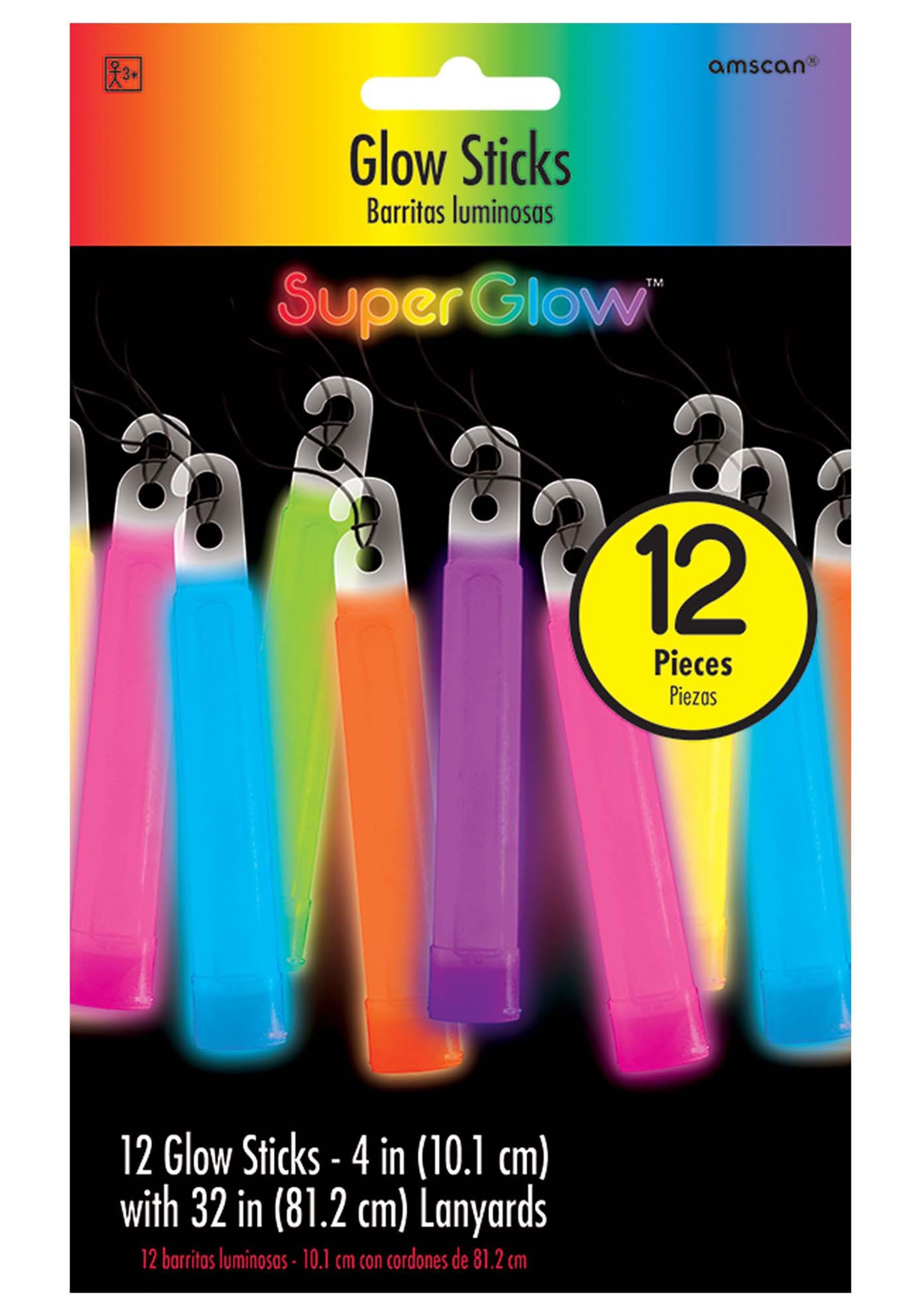 Multi Color Glowsticks 12 Pack