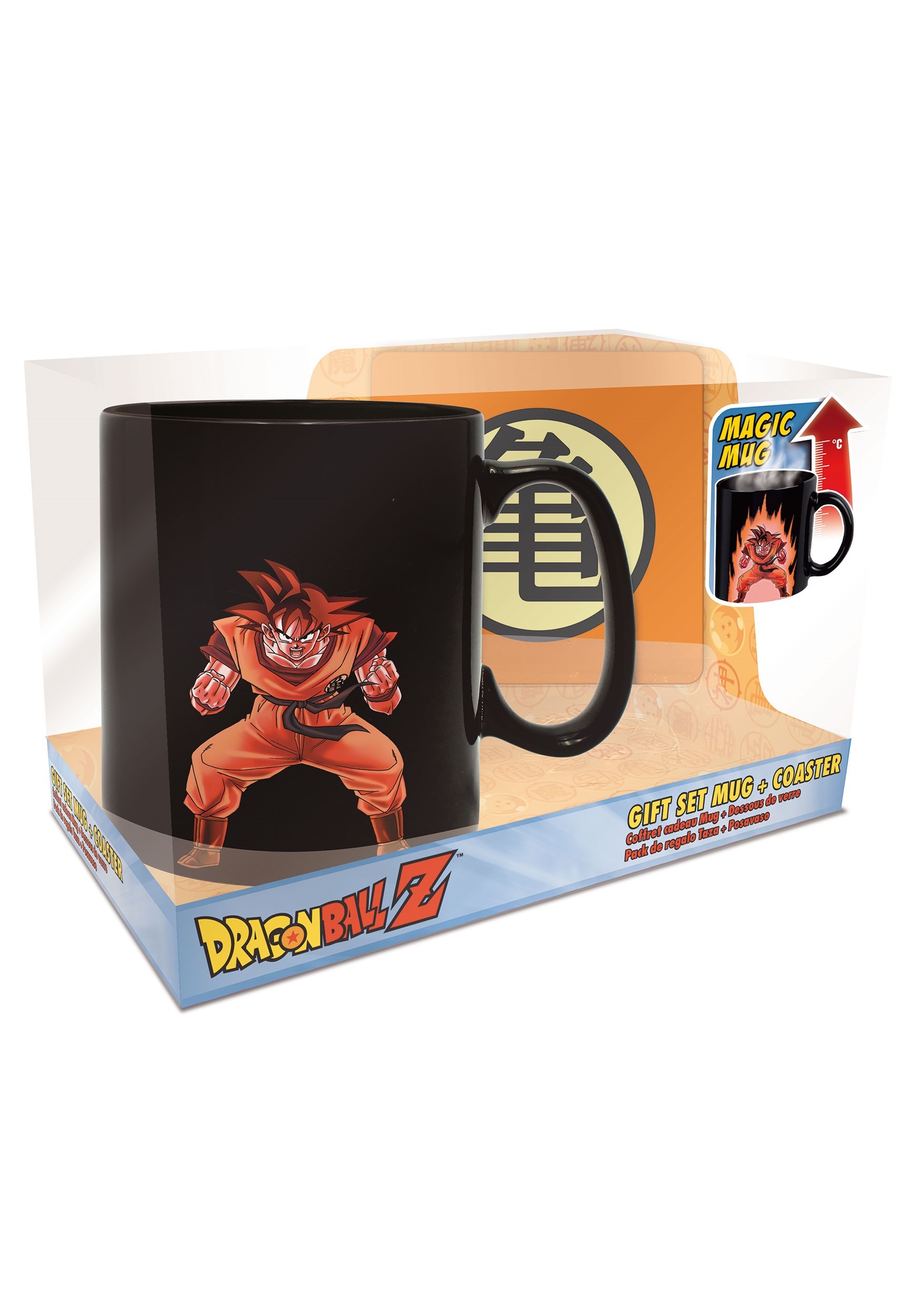 Heat Change Mug & Coaster Set Dragon Ball Z Goku