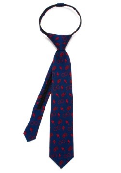Harry Potter Navy Boys' Zipper Tie