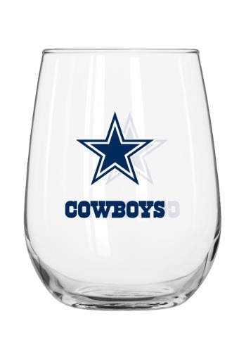 Dallas Cowboys 16oz Curved Glass