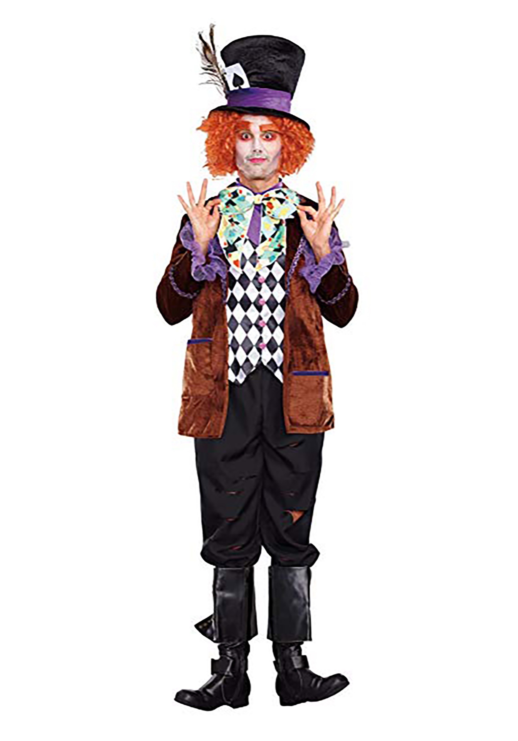 Hatter Madness Silly Costume for Men