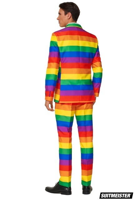 Suitmeister Men's Rainbow Suit Costume