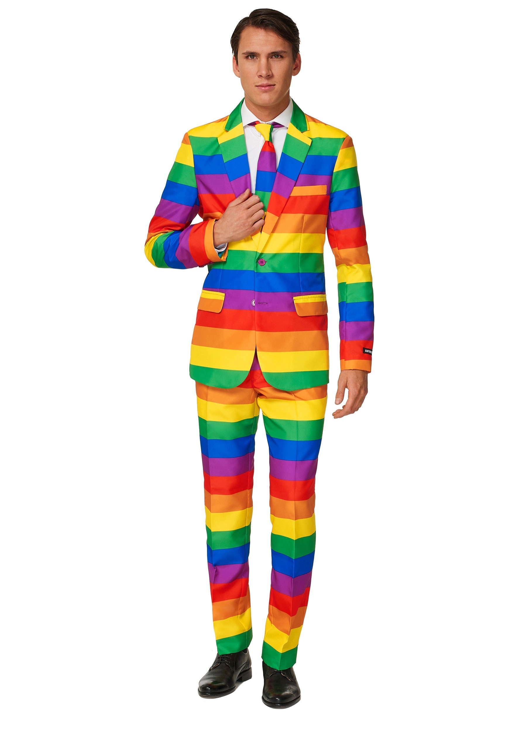 Suitmeister Mens Rainbow Suit Costume
