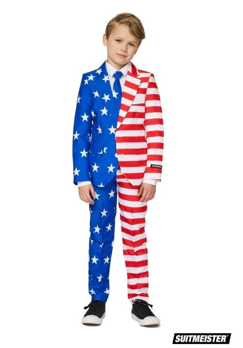 Boy's USA Flag Suitmeister Suit