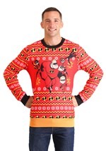 Adult The Incredibles Red Ugly Christmas Sweater Alt 2