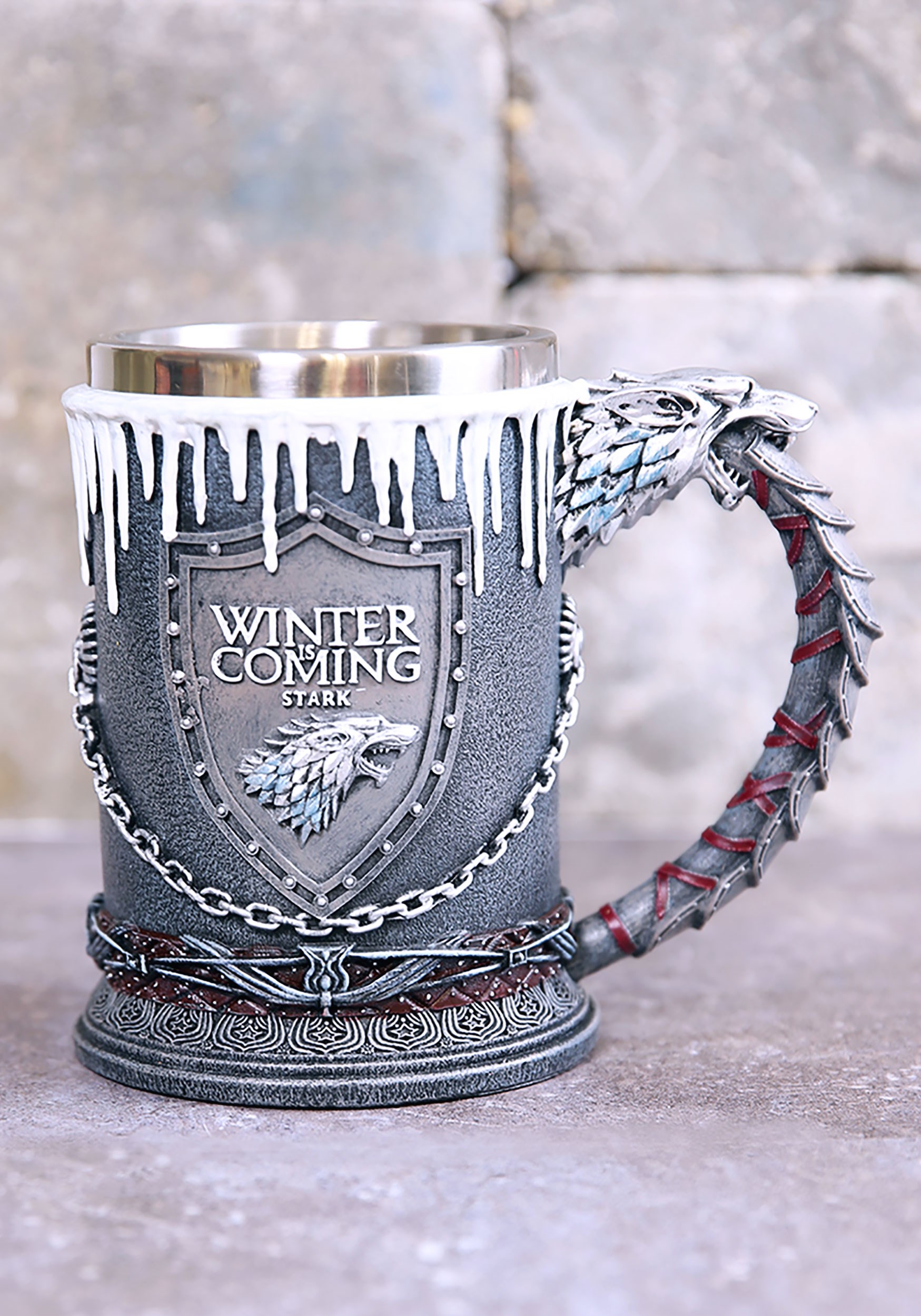 Winter Is Coming Game of Thrones Goblet Collectable Drinking Glass Vessel Gift