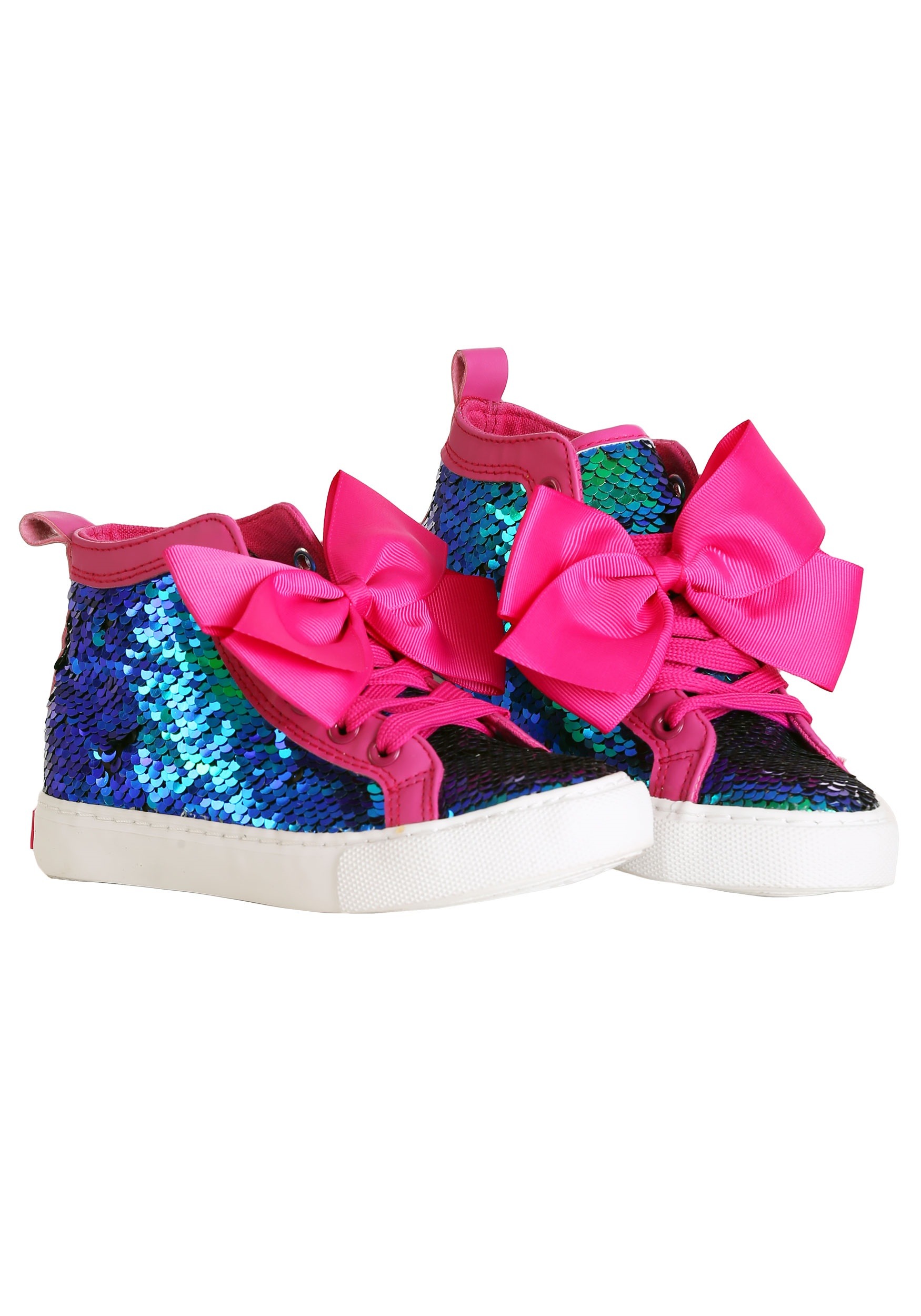 JoJo Siwa Sequined Sneakers with Pink Bows