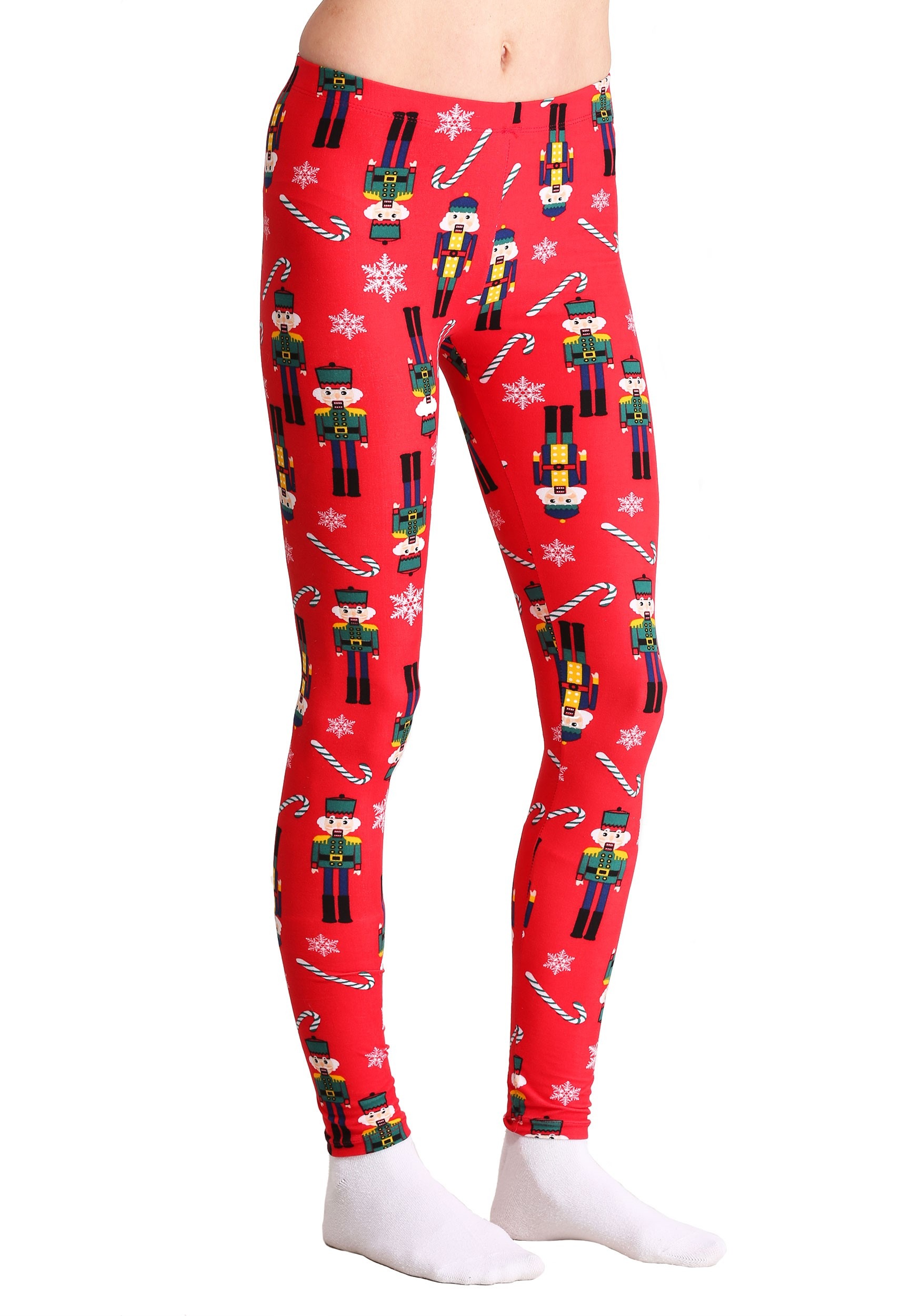 christmas candy cane leggings