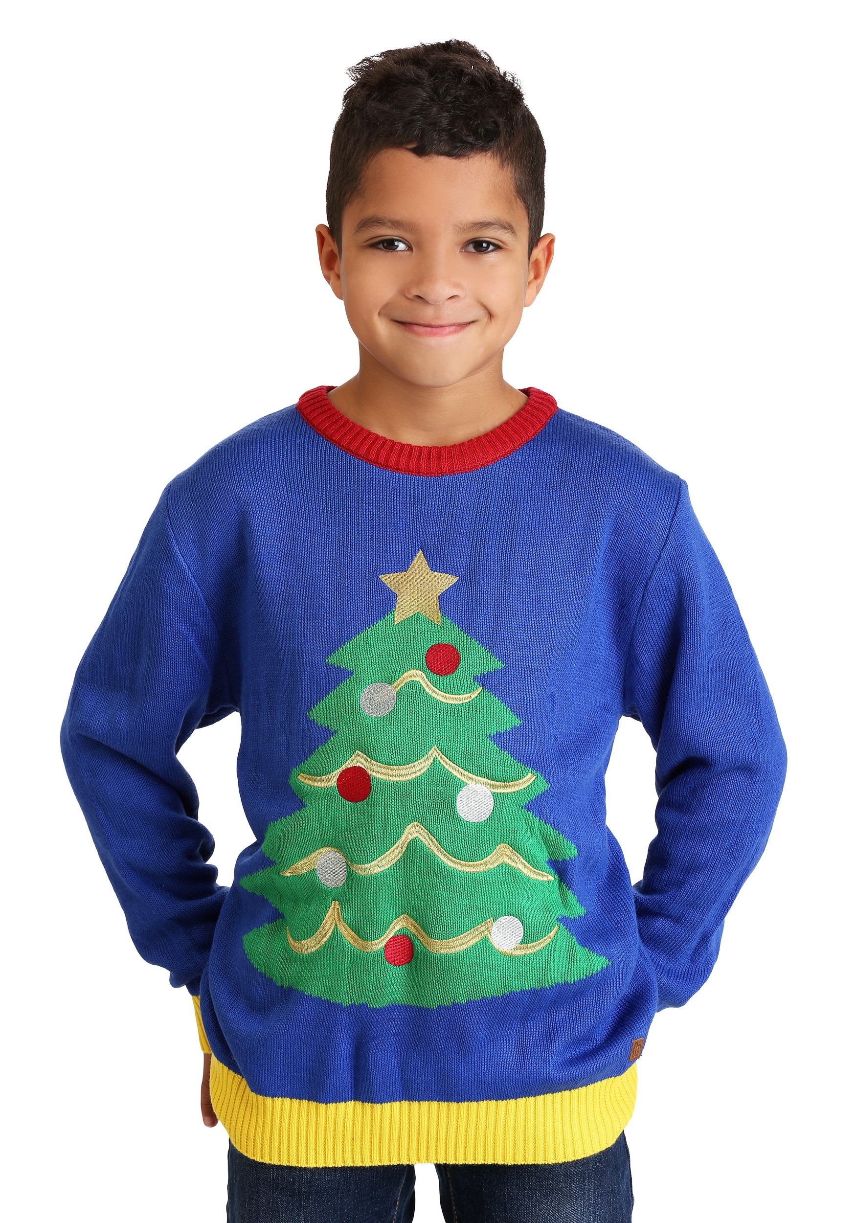 Tacky Boys and Girls Kid's Holiday Pullovers Tipsy Elves Ugly Christmas Sweaters for Children 