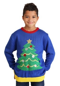 Tipsy Elves Youth Tacky Tree Ugly Christmas Sweater