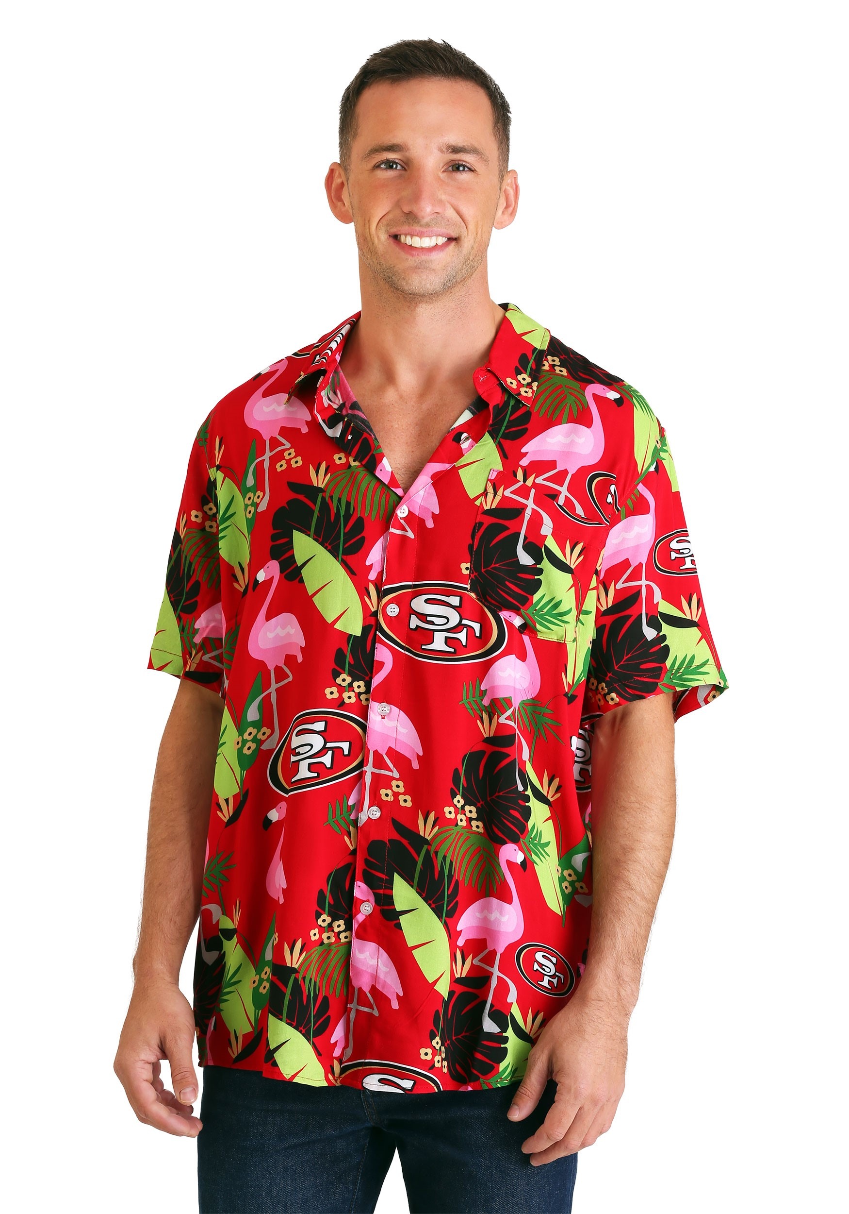 San Francisco 49ers Floral Shirt for Men