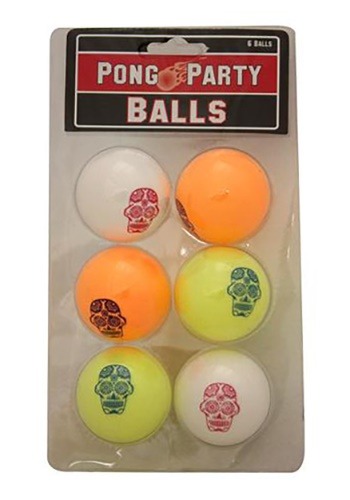 Candy Skull Day of the Dead Beer Pong Balls