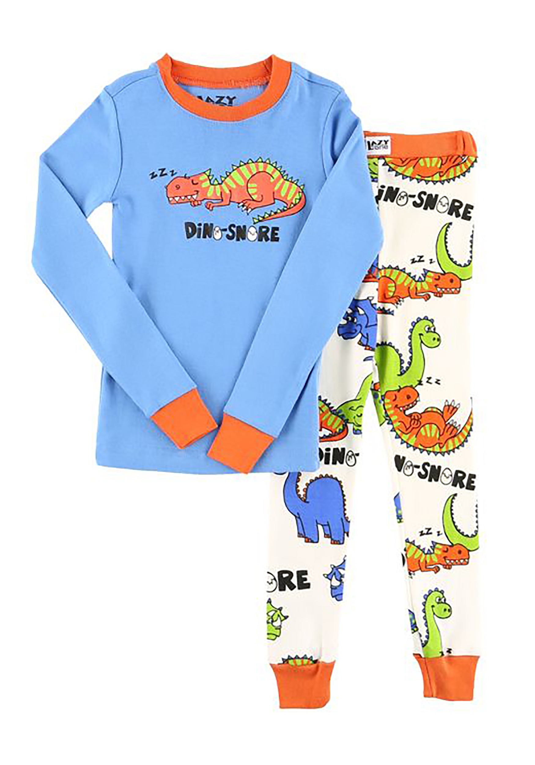 Dino-Snore Boys Long Sleeve Pajama Set