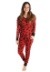Womens Classic Moose Thermeez Red Pajama Set