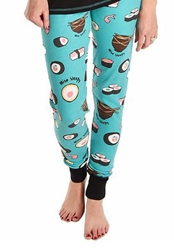 Womens Sushi Pajama Leggings New 1
