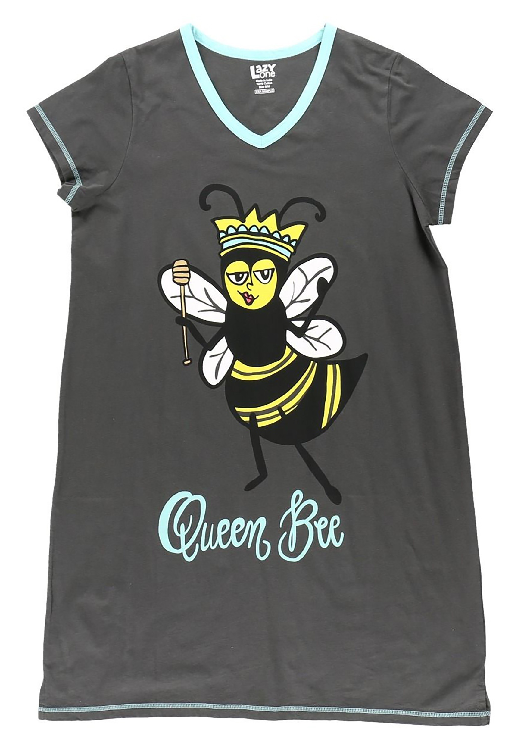 Womens Queen Bee Fitted Night Shirt
