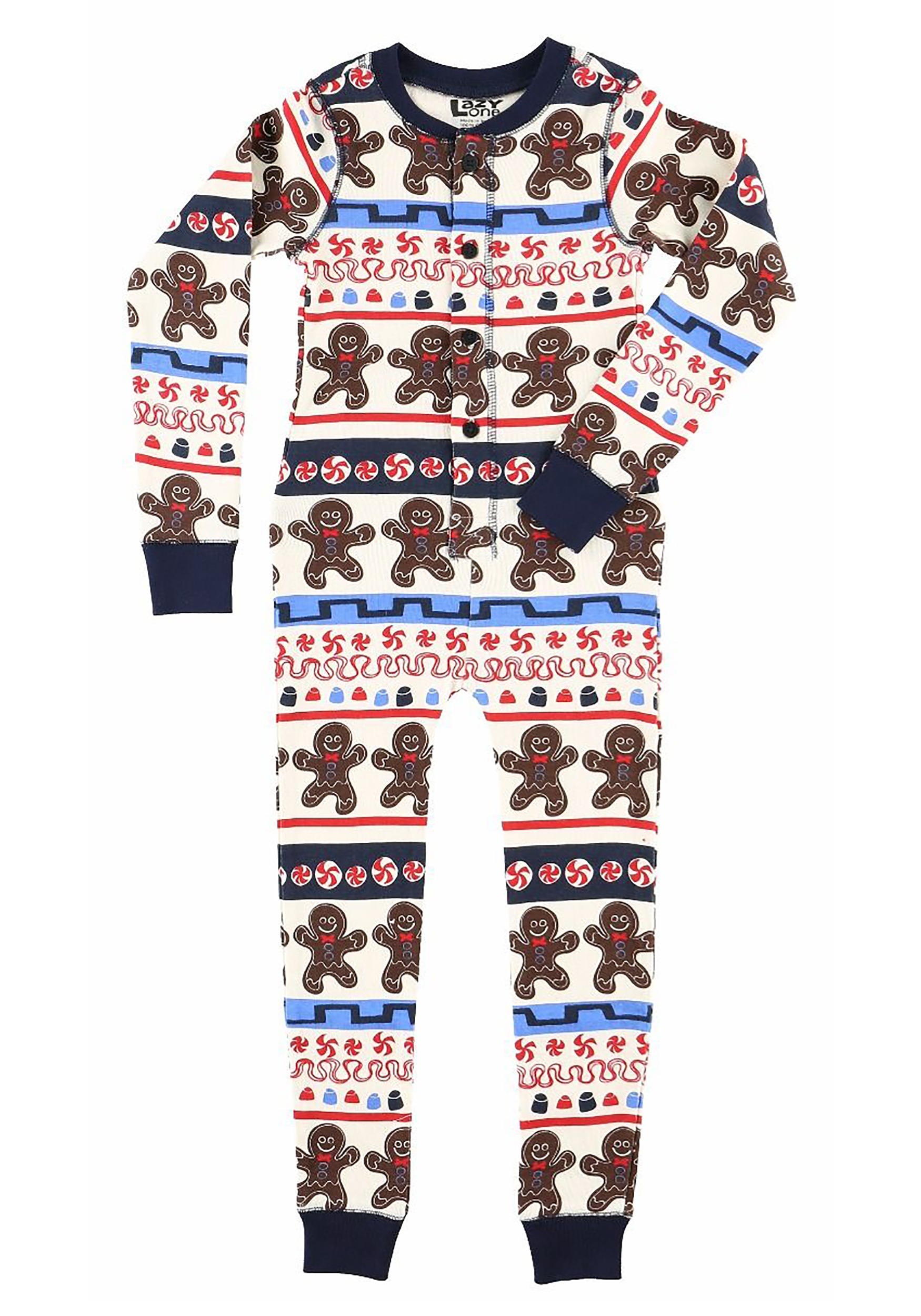 Kids Sweet Cheeks Gingerbread Man Flapjack Pajamas