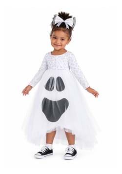 Toddler Ghost Tutu Costume New Main
