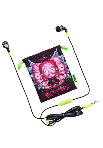 Rick & Morty Earbuds w/ Pouch